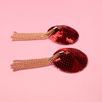 Metal Flow Su bright sheet Chest Sticking Pendant Feel Good Sexy Spice Teas Can Be Used Repeatedly With Round Milky Sticklees