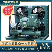 Cold storage refrigeration compressor Copeland 3-pin Bitzer 15P Haili 5P full set of equipment all-in-one machine large semi-closed