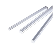 Hot selling acrylic PMMA reinforced square strip transparent plexiglass square rod 10mm Factory Direct Sale high quality and low price