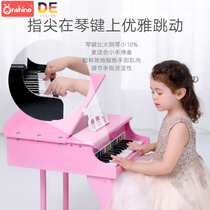 Childrens puzzle early education simulation piano 30 key wooden high-grade musical instrument with piano score shelf boys birthday gift