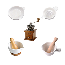 Ceramic manual baby food supplement grinder baby food grinding bowl plate fruit puree mashing tool set