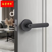 Universal indoor bedroom mute room door lock three-bar handle lock old-fashioned spherical round door lock