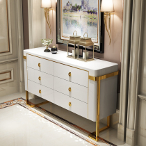 Entrance cabinet Light luxury style display cabinet postmodern simple six-drawer cabinet storage cabinet foyer entrance table Entrance entrance table