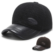 Middle-aged old man warm baseball cap male autumn winter outdoor winter ear protection cap old man father grandfather hat
