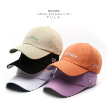 Japanese fashion fashion letter embroidered cotton cap young students Sports Leisure men baseball cap female sun hat