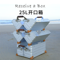 Outdoor aluminum alloy multifunctional folding storage camping camping storage open box picnic mountain guest tnr Snow Peak