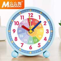 Creative childrens cartoon early education time charging small alarm clock Students with silent bedside luminous electronic multi-function 