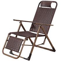Folding chair recliner office nap chair lunch chair lazy chair old man chair outdoor rattan chair leisure beach chair