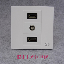 86 HDMI HD network TV socket HDMI straight plug HDM straight plug I straight head plus TV TV panel