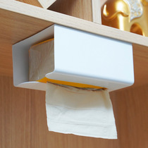 Wash towel holder wall-mounted non-punch toilet face towel rack tissue storage box kitchen tissue rack