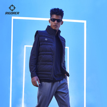 Prospective 2022 new down vest mens and womens basketball sports warm and windproof white duck down sleeveless stand-up collar jacket