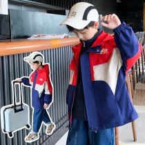 Boys winter three-in-one jackets children autumn tide 2021 New zhong da tong quilted coat removable thick