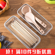 Disinfection cabinet Chopstick basket Stainless steel chopstick tube knife and fork tableware basket rack Kitchen drain basket storage box