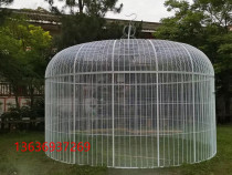 Iron Art Great Size Octaw Parrot Bird Cage Garnet Outdoor Large Mega Park Scenic Area Bird Cage Peacock Breeding Bird Cage