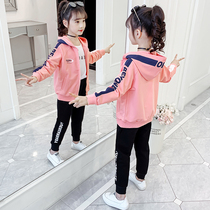 Girl Autumn Clothing Suit 2020 New Korean Version Internet Red Ocean Spring Autumn Children Sports Children Clothes Fall Girl Clothes