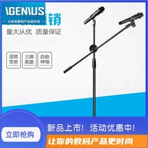 Microphone Cantilever Floor Stand Metal Frame Folding Tripod Professional Stage K Song Stand