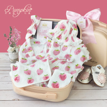 Baby cotton gauze set gift box box Spring and summer thin new baby cotton kimono gift items gift bag