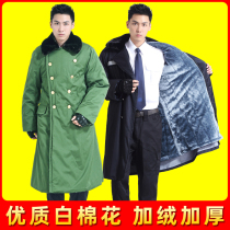 Army cotton coat green men winter thick long security cotton clothing cold storage cold protection work clothes northeast cotton jacket