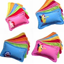 Mexin Edge Pure Cotton Crepe Cloth Buckwheat Shell Pearl Cotton Small Cat Chicken Horse 0-1 Year Old Children Cartoon Pillow
