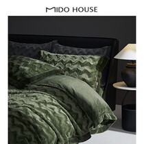 (break code -200) Inscriptions all winter flange suede coral suede milk suede bed with supplies four sets-Winnessa