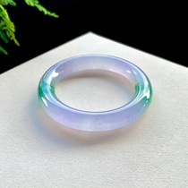 Natural jadeite Bracelet Yunnan Ice Jade Bangle Floating Flower Jade Bracelet Green Violet Jade Bracelet Green Violet Jade Bracelet Children