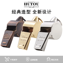 hutou tiger head classic Alto referee whistle with lanyard Children Outdoor survival copper whistle