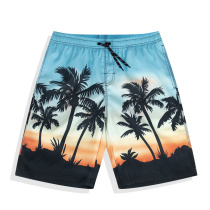 Beach pants mens quick-drying can go to water vacation loose five-point lining Tide brand loose swimming trunks
