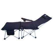 Outdoor folding chair recliner portable leisure chair sitting and lying dual-purpose folding recliner beach camping self-driving tour