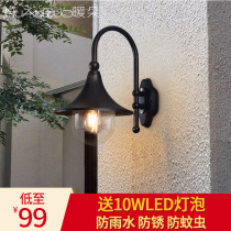 Outdoor Wall Lamp Waterproof Courtyard Lamp Eurostyle Modern Minimalist Outdoor Full Aluminum Aisle Balcony Creative Wall Lamp Gate Lights