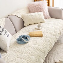 Man Yue Home Nordic ins sofa cushion simple seat cushion autumn and winter plush cover vintage sofa towel