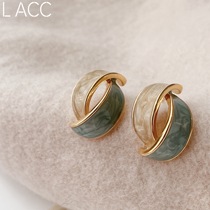 French niche senior earrings fall winter Korean temperament net red 2021 new trendy women light luxury earrings earrings