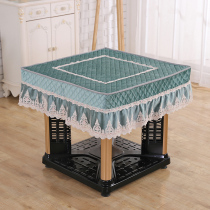 Full-automatic mahjong machine cover flannel thickened eight fairy table cover cloth square table cloth mahjong table cover electric stove cover
