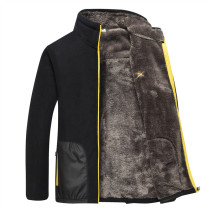 Extra thick fleece jacket mens jacket warm jacket plus velvet thickening autumn and winter polar fleece outdoor sports sweater jacket