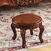 American all solid wood small stool bench small round stool changing shoe stool baby small square stool tea stool childrens chair