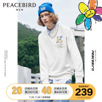 Taiping bird mens new round neck sweater men loose Korean version of the trend couple fashion casual top ins
