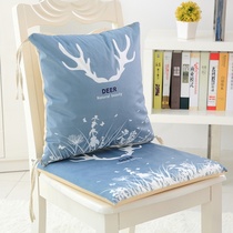 Cushion cushion integrated office sedentary memory cotton chair cushion with waist cushion Nordic dining chair backrest