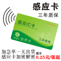 IC card Fudan contactless induction printing customized for intelligent M1 Radio Frequency Member card Access control S50 chip ID card VIP stored value magnetic barcode VIP card for diagnosis and treatment PVC white card
