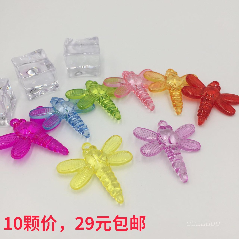 Childrens kindergarten hand-woven imitation crystal color straight hole DIY beaded loose bead puzzle toy gemstones