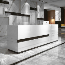 Modern office welcome desk Paint front desk Simple reception desk Cashier Customized consulting desk Bar table spot