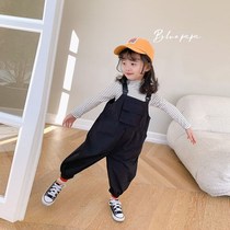 Childrens clothing 2021 spring girls dress baby straps new spring summer and autumn children thin foreign style skirt tide