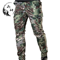 Summer Tactical work fit pants mens mens casual pants Chauffers slim fit wind multi-pocket pants