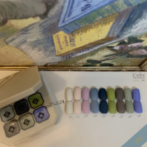 (RM CUBE) Alps ice rink pan light color pure Korean wind one finger a color medecor phototherapy glue 1g * 9