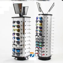 Stall multi-layer display cabinet Rotating rack Round glasses display rack Creative shelf Cylindrical shelf Supermarket