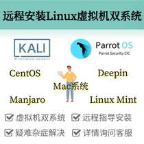  Remote installation Kali Centos Manjaro Mint Linux Parrot Virtual Machine Mac Dual System