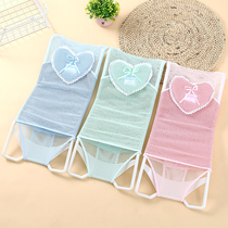 Baby bath net baby bath tub can sit and lie newborn bathing artifact tub rack net pocket bracket Universal