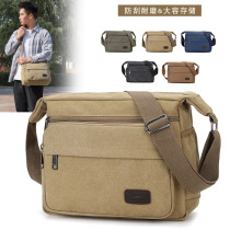 New Sail Bag Mens Single Shoulder Inclined Satchel Bag Casual Mens Bag Large Capacity Middle-aged Mens Bag Multifunction Backpacks
