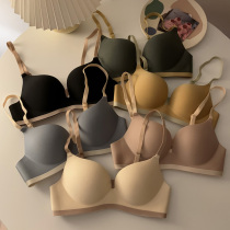 Young ladies bra thin style no-marking closing pair of breast anti-hammer underwear 2022 new small breast gathered without underwire bra