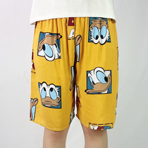 Artificial Cotton Sleeping Pants Woman Summer Thin pure cotton silk 50% Pants Loose large size Cotton Pants Home Shorts Big Pants