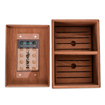 Spanish cedar wood cigar moisturizer box pure solid wood alcoholic sealed professional cigar box constant humidity large capacity