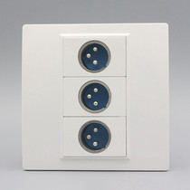 Welding-free wiring 86 three-way male Callon socket 3 male Callon microphone microphone multimedia wall panel